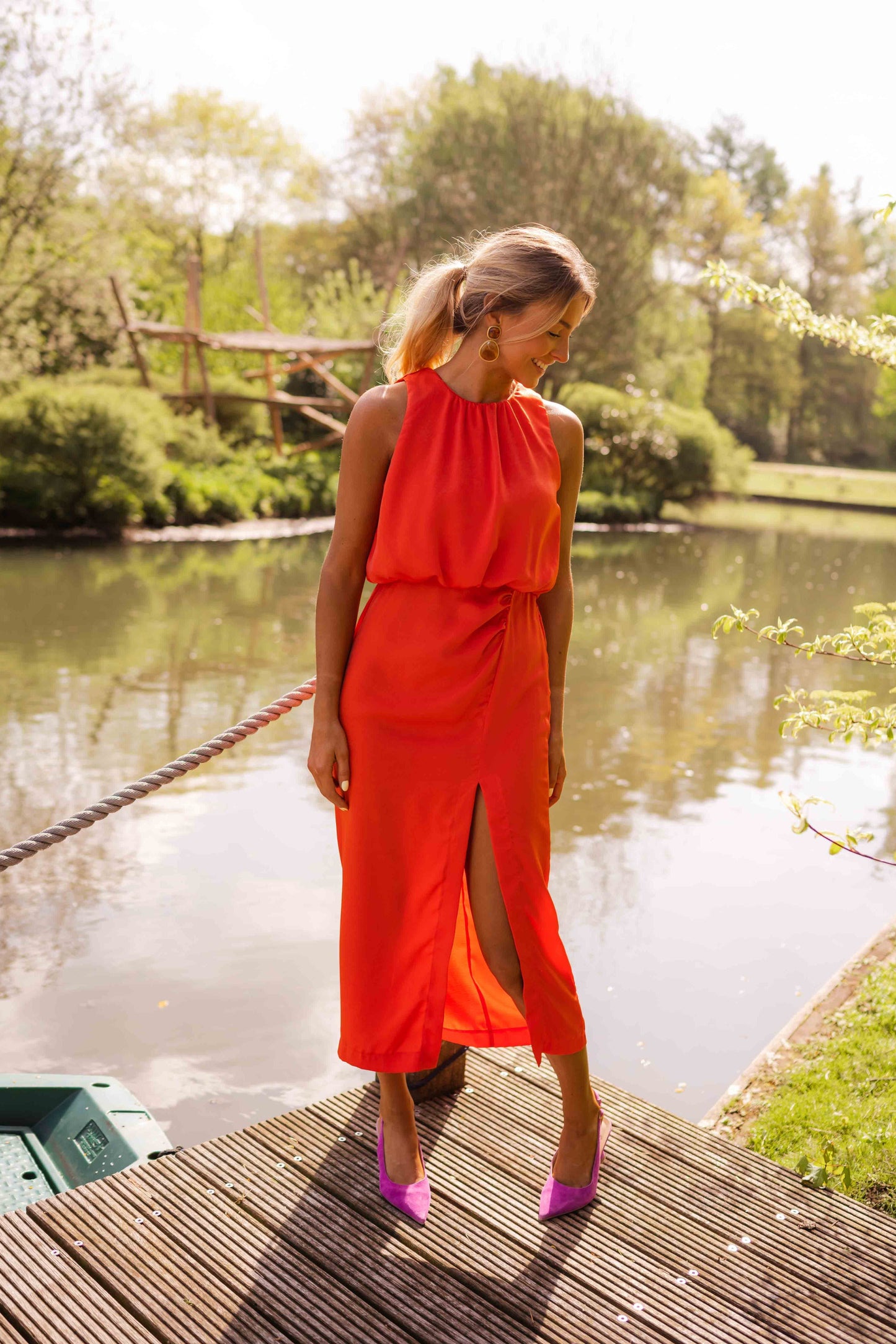 Elena | Side Slit Summer Dress