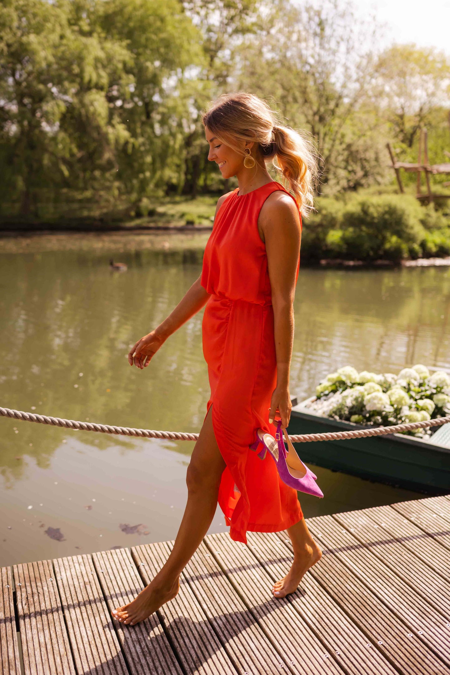 Elena | Side Slit Summer Dress